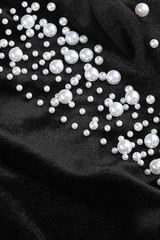 Elegant Long Sleeved Beaded Mini Dress | Dress In Beauty