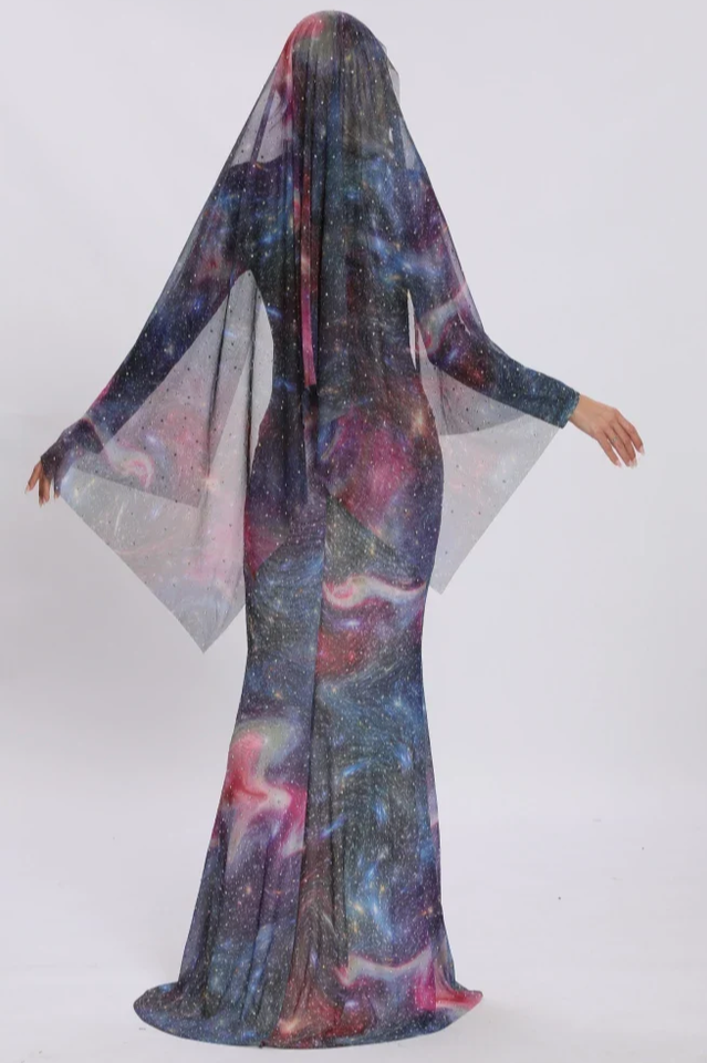 Sparkly Rhinestones Dress With Scarf | Dress In Beauty