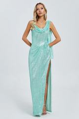 One Shoulder Slit Maxi Dress | Dress In Beauty