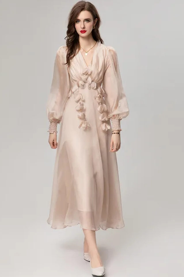 Floral Embellished Midi Dress | Dress In Beauty