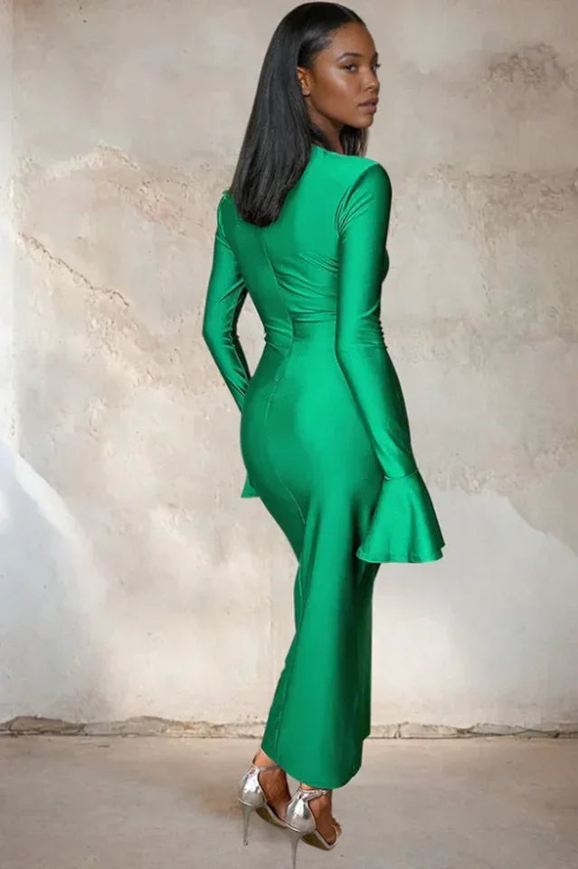 Maxi Dress with Waist Cut Out Secondary image