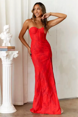 Strapless Occasion High Spilt Maxi Dress | Dress In Beauty