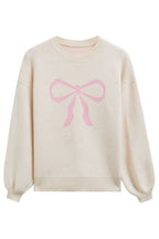 Coquette Aesthetic Bow Graphic Knit Sweater - View 19 | TEVQA