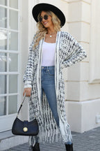 Rainbow Tweed Long Cardigan - View 10 | TEVQA