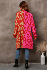 Hollis Leopard Knit Long Cardigan | Dress In Beauty