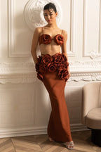 Irma Flower Bandage Skirt Set - View 7 | TEVQA