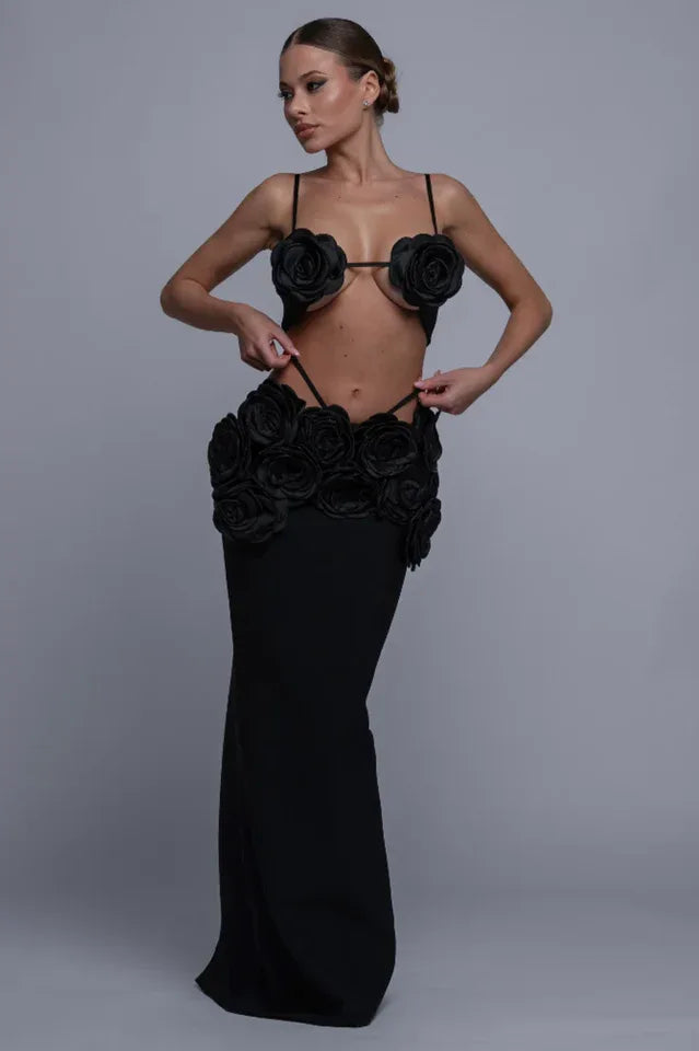 Flower Bandage Skirt Set Secondary image