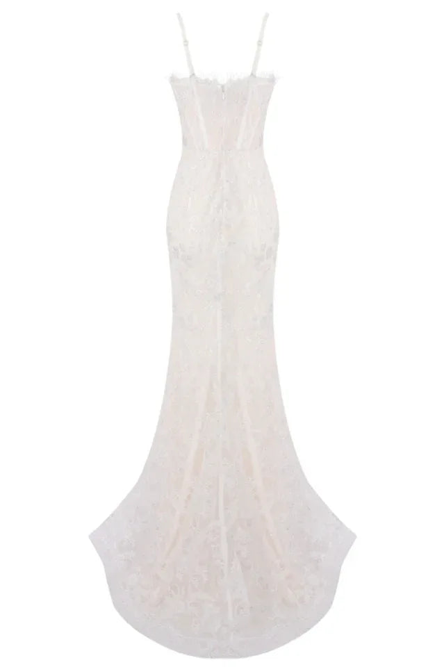 Lace Maxi Dress - View 9 | TEVQA