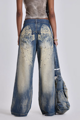 Blue Ethereal Colossus Jeans | Dress In Beauty