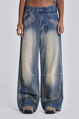 Blue Ethereal Colossus Jeans | Dress In Beauty