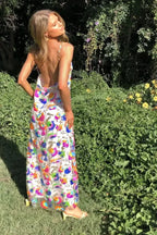 Embroidered sequin maxi dress - View 13 | TEVQA