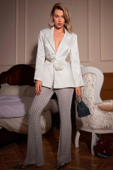Ossie Pearl Embellished Cutout Blazer Set | Dress In Beauty