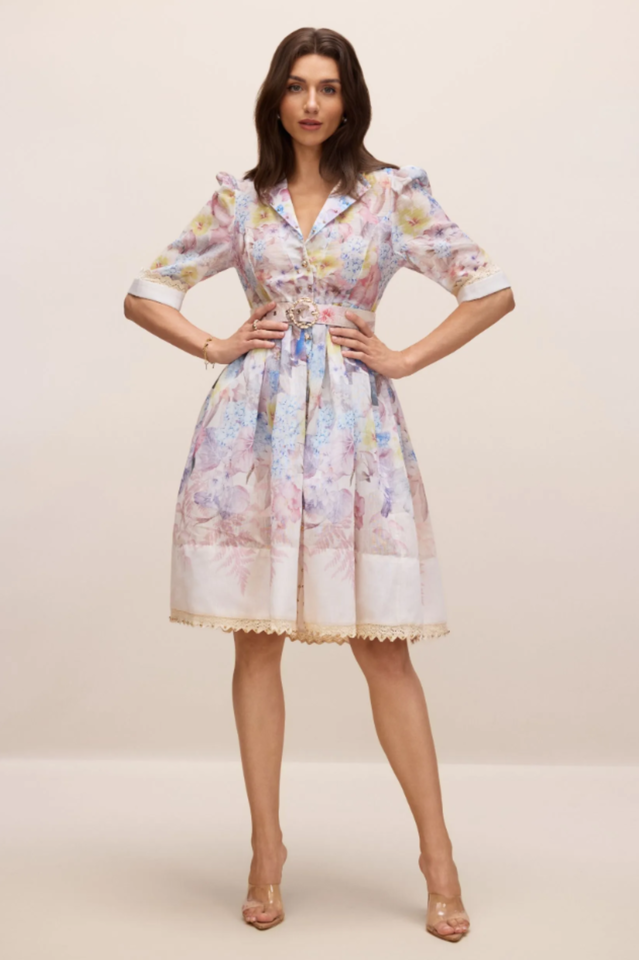 Peggy Floral Print Mini Dress | Dress In Beauty