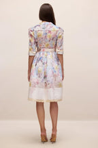 Floral print mini dress - View 8 | TEVQA