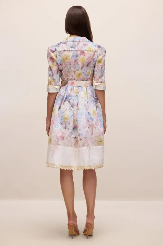 Floral print mini dress - View 8 | TEVQA