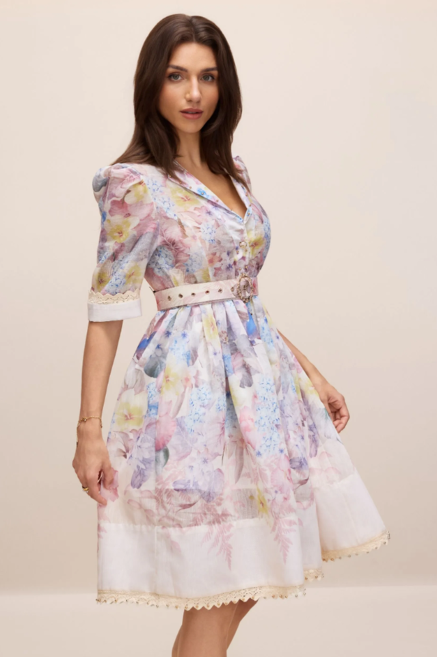 Peggy Floral Print Mini Dress | Dress In Beauty