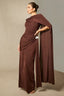 Aubrie Draped Cape Maxi Dress - TEVQA