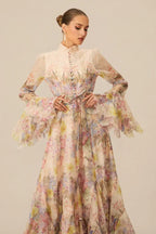 Alessia Floral Print Maxi Dress - TEVQA