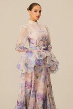 Alessia Floral Print Maxi Dress - TEVQA