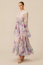 Alessia Floral Print Maxi Dress - TEVQA