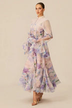 Alessia Floral Print Maxi Dress - TEVQA
