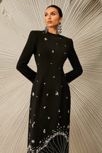 Virginia Diamond Embellished Maxi Dress - TEVQA