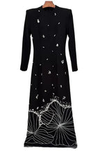 Virginia Diamond Embellished Maxi Dress - TEVQA