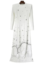 Virginia Diamond Embellished Maxi Dress - TEVQA