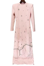 Virginia Diamond Embellished Maxi Dress - TEVQA