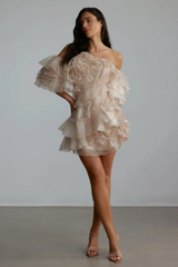 Estra Floral Tulle Mini Dress | Dress In Beauty