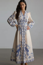 Melody Patterned Print Maxi Dress - View 9 | TEVQA