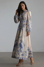 Melody Patterned Print Maxi Dress - View 10 | TEVQA