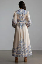 Melody Patterned Print Maxi Dress - View 11 | TEVQA