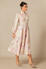 Callie Floral Print Midi Dress