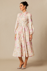 Callie Floral Print Midi Dress