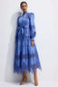 Alina Embroidered Lace Midi Dress - TEVQA