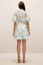 Floral print mini dress - View 8 | TEVQA