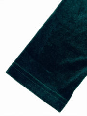 Emerald velvet one-shoulder ruched midi dress - View 12 | TEVQA