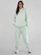 Comfortable fleece joggers with elastic waistband - View 8 | TEVQA
