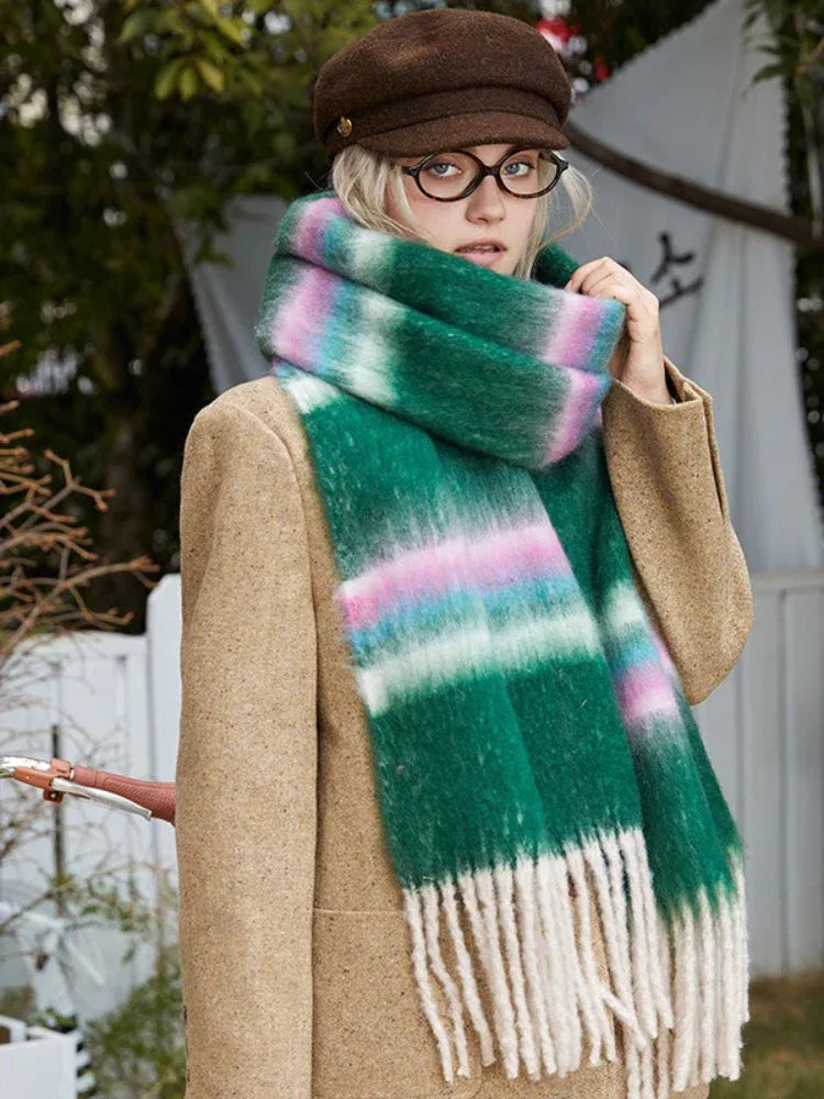 Oversized plaid scarf - View 6 | TEVQA