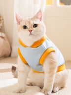 Pet hooded sweatshirt with graphic print and leash D-ring - View 6 | TEVQA