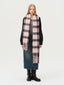 Wool Blend Pink & Brown Plaid Scarf