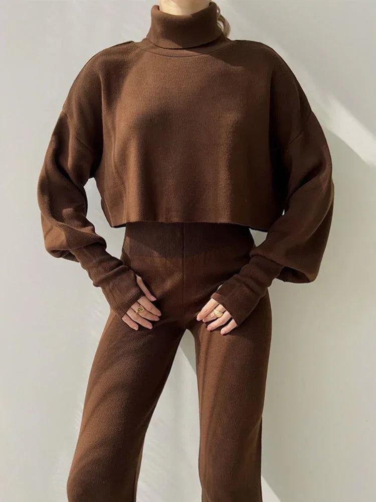 Ribbed knit two-piece set - View 9 | TEVQA