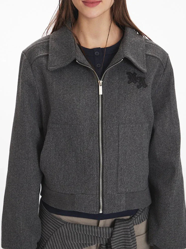 Vintage American Aesthetic Cropped Jacket - TEVQA