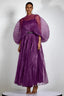 Amanda Semi-sheer Pleated Maxi Dress - TEVQA