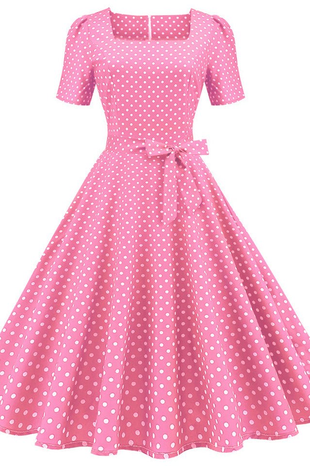 Barbie Movie Margot Pink Plaid Check Dress - Tevqa