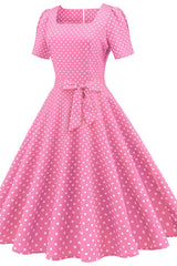 Barbie Movie Margot Pink Plaid Check Dress - Tevqa