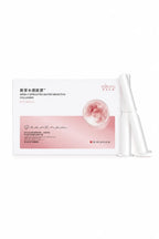 Product packaging with two applicators and text 'Newly Sprouted Water Sensitive Collagen'