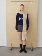 Vanilla Girl Gradient Wool Blend Scarf
