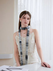 Y2K Gradient Skinny Scarf - TEVQA